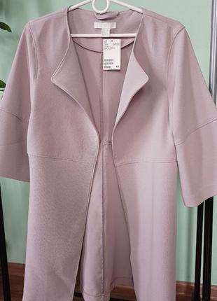 Стильний ліловий кардиган-пальто