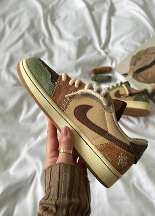 Чоловічі кросівки nike jordan 1 retro low og voodoo10 фото