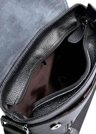 Мужская кожаная сумка rf-238 black2 фото