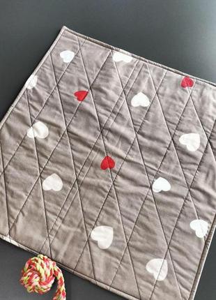 Пеленка многоразовая для животных l 60х60 см сердечки