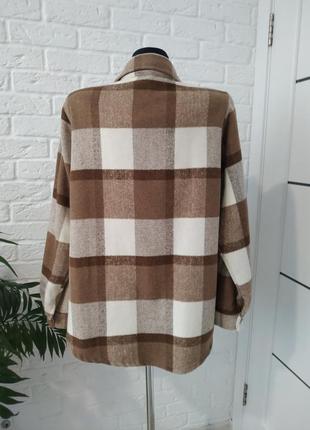 Кашемировая рубашка кардиган в клетку норма италия