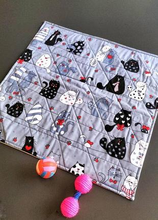 Пелюшка багаторазова для тварин l 60х60 см ля-мур сіра