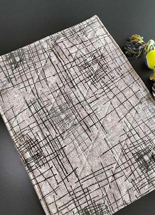 Пеленка многоразовая для животных xl 60x90 см абстракцыя белая