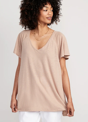 Женская футболка туника из смеси льна old navy