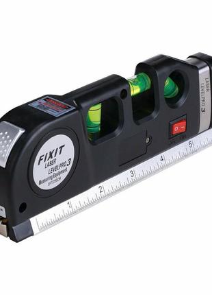 Лазерний рівень із рулеткою та лінійкою level meter