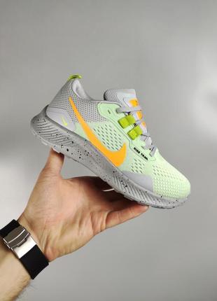 Кроссовки nike pegasus trail green gray