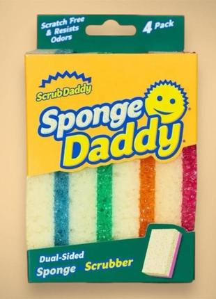 Scrub daddy sponge губка-скрабер, 4 шт
