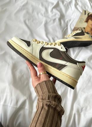 Мужские кроссовки jordan low og sp travis scott reverse mocha4 фото