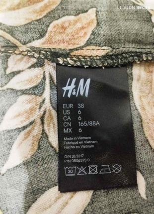 Ефектна віскозна блузка в принт відомого шведського бренду h&m.6 фото