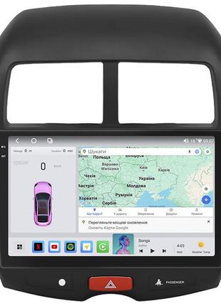 Штатная магнитола lesko для citroen c4 aircross  2012-2017 экран 10" 4/64 qled carplay 4g wi-fi gps 360 prime