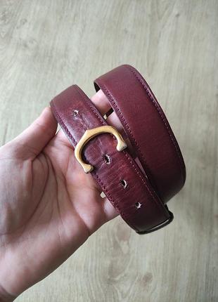 Фирменный женский кожаный ремень cartier, франция, р.90