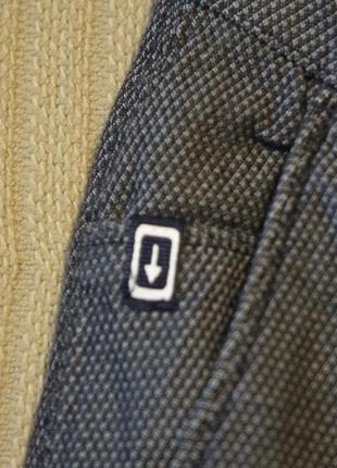 Щільні м'які меланжеві бавовняні штани-чиноси tom tailor denim германія 31/326 фото