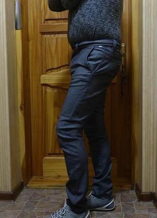 Щільні м'які меланжеві бавовняні штани-чиноси tom tailor denim германія 31/322 фото