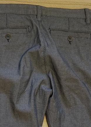 Щільні м'які меланжеві бавовняні штани-чиноси tom tailor denim германія 31/3210 фото