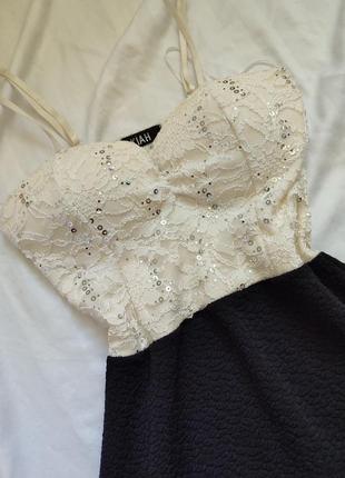 Вечірня сукня сукня-міні плаття вечірнє міні корсет мереживо2 фото