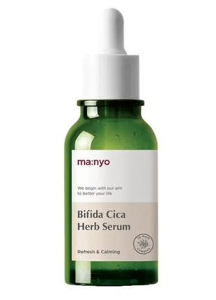 Сыворотка успокаивающая с комплексом центеллы и бифидобактериями manyo bifida cica herb serum 50 ml