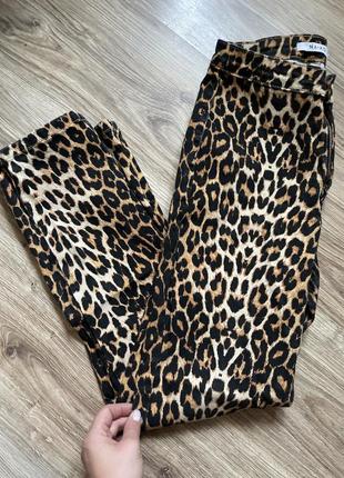 Брюки леопардовые