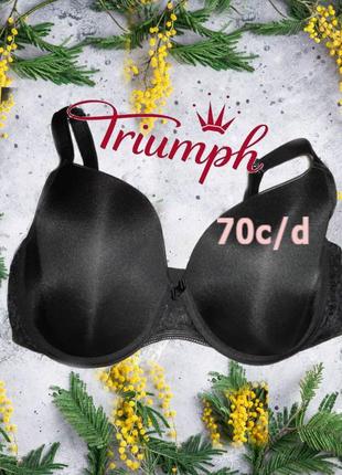 🌹🌹triumph 70с/d бюстгальтер косточка поролон черный🌹🌹1 фото