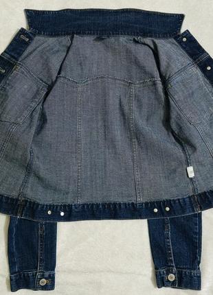 Оригинальная девча джинсовая куртка gap kids темно-синего цвета 12-14 лет