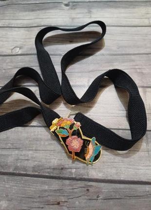 Пояс резинка з застібкою клуазоне