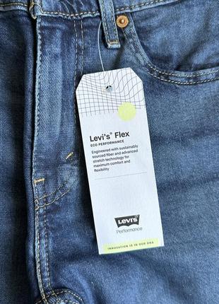 512™ slim taper чоловічі фірмові джинси сині завужені фірмові базові сині levis8 фото