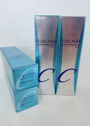 Тональна основа з колагеном та spf enough collagen moisture foundation spf152 фото
