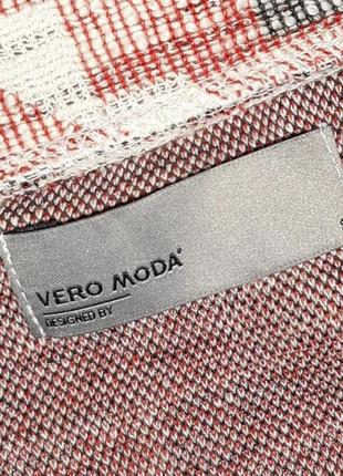 🎁1+1=3 стильная трикотажная юбка на резинке принт vero moda вышиванка, размер 44 - 466 фото