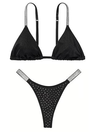 Victoria ́s victorias secret віктория сикрет купальник бюст топ стринги трусики shine strap