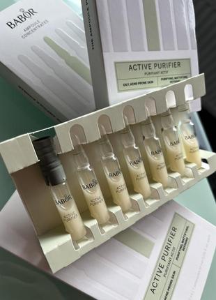 Ампулы babor сыворотка-концентрат для кожи, склонной к несовершенствам 7штх2ml