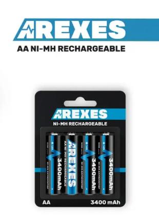 Аккумулятор аа arexes (3400mah) 1.2v (ni-mh) пальчик