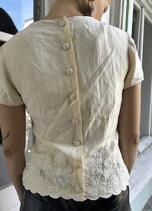 Вінтажний шовковий топ