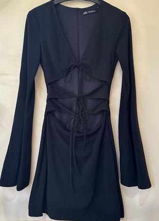 Чорна сукня від zara