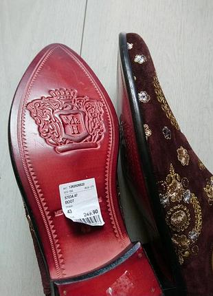 Черевики козачки шкіряні melvin & hamilton 7/43 розмір з вишивкою для виступів