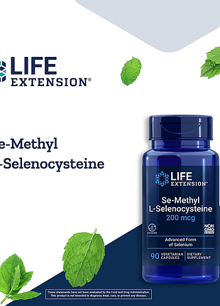 Life extension, семиметил l-селеноцистеин, 200 мкг, 90 вегетарианских капсул