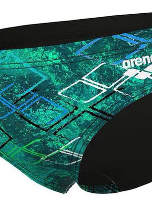 Плавки arena daly swim briefs бірюзовий, чорний діт 128 см