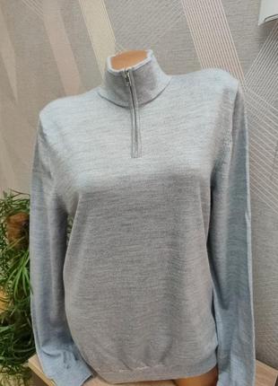 Красивый шерстяной гольф водолазка на змейке