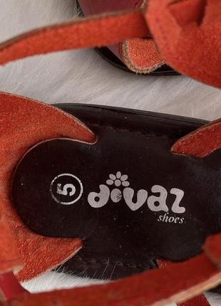 Кожаные красные босоножки гладиаторы divaz натуральная кожа
