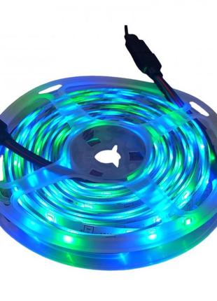 Стрічка світлодіодна rgb 3528 5 метрів — повний комплект 12v2 фото
