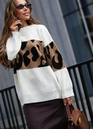 Свитер мелкой вязки