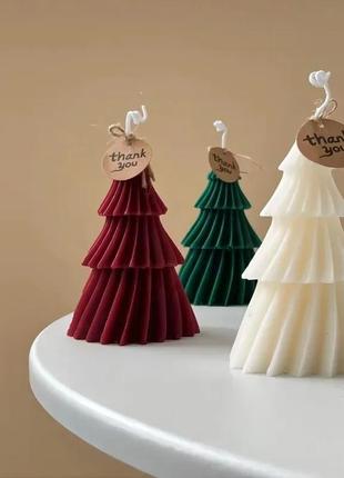 Соевая свеча в форме елки