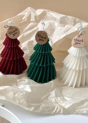 Соевая свеча в форме елки