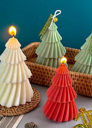 Соевая свеча в форме елки