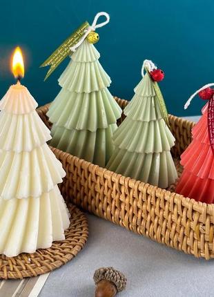 Соевая свеча в форме елки