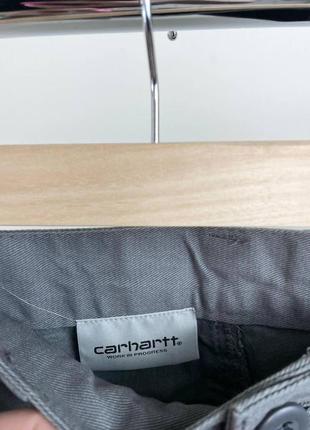 Шорты карго carhartt стильные и практичные с боковыми карманами мужские черные и серые3 фото