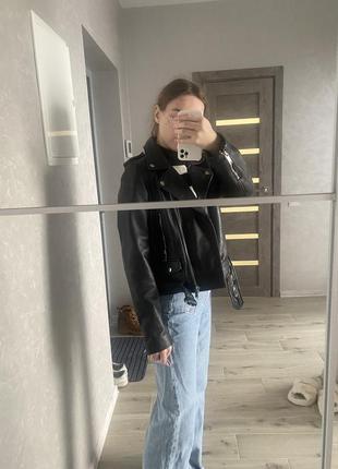 Куртка шкіряна натуральна zara