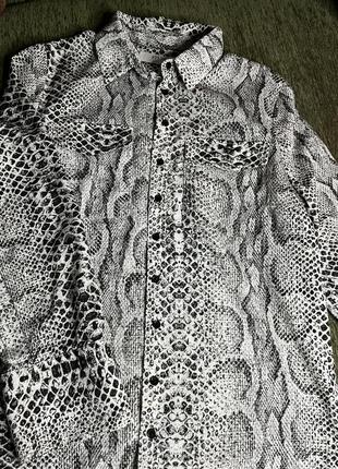 Рубашка принт змеиный