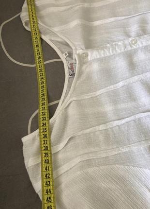 Брендовая легкая удлиненная блуза 100% коттон9 фото