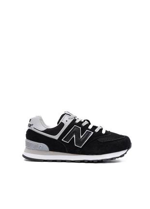 Кроссовки женские new balance 574 black white