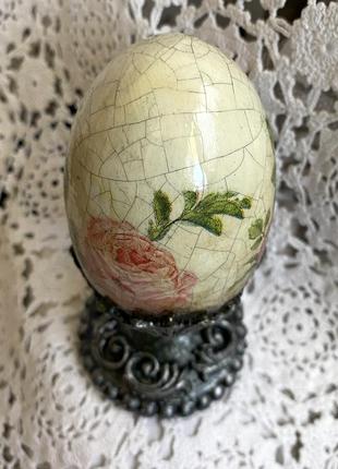 Пасхальный декор - винтажное яйцо3 фото