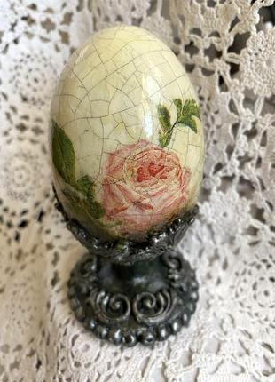 Пасхальный декор - винтажное яйцо9 фото
